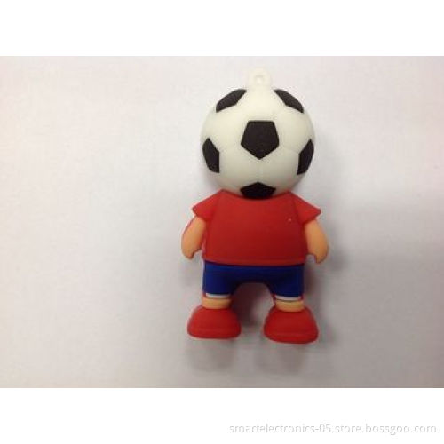 Football Man USB Flash Drive/Customized Package/Printing, 3-year Warranty, 64MB-128GB/Grade A 50 MOQ
